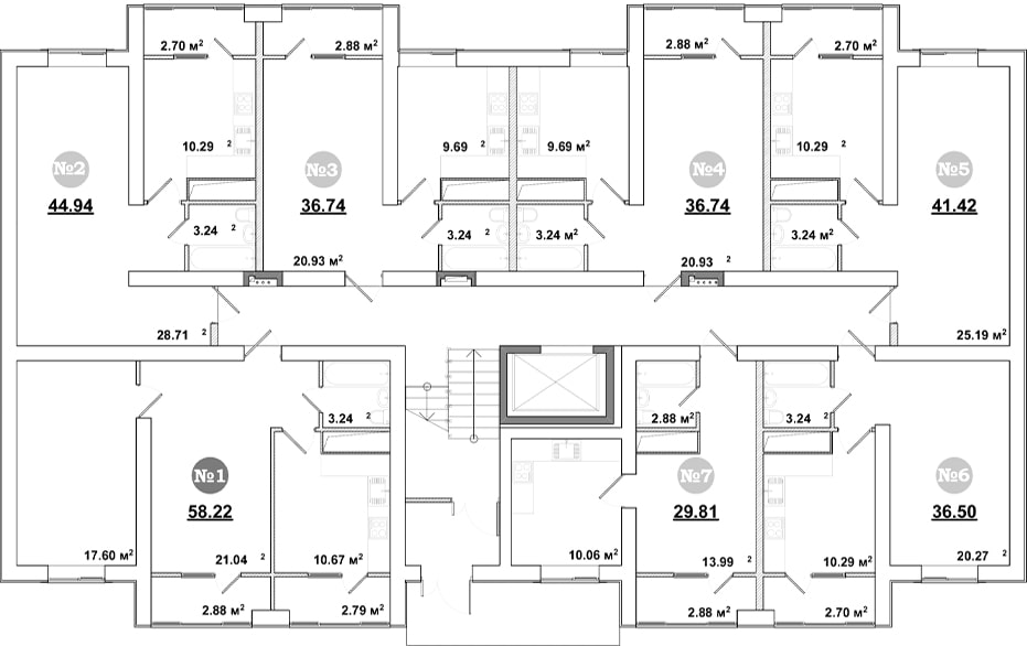 Планировка квартир на первом этаже